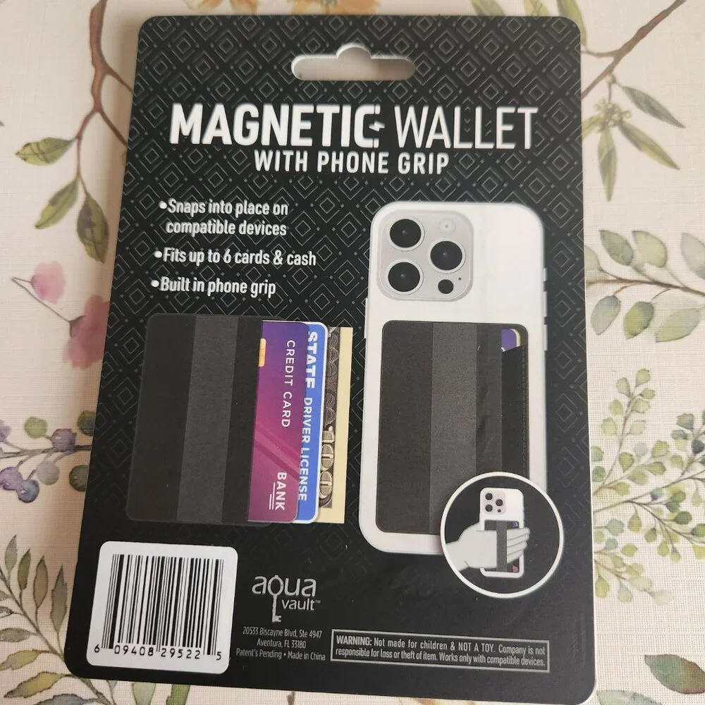 AquaVault - Magnetic Wallet iPhone 12-15, MagSafe, Magnetic Phone Case, & Other - Picture 2 of 2